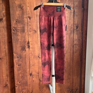 Red and Black Camouflage Leggings